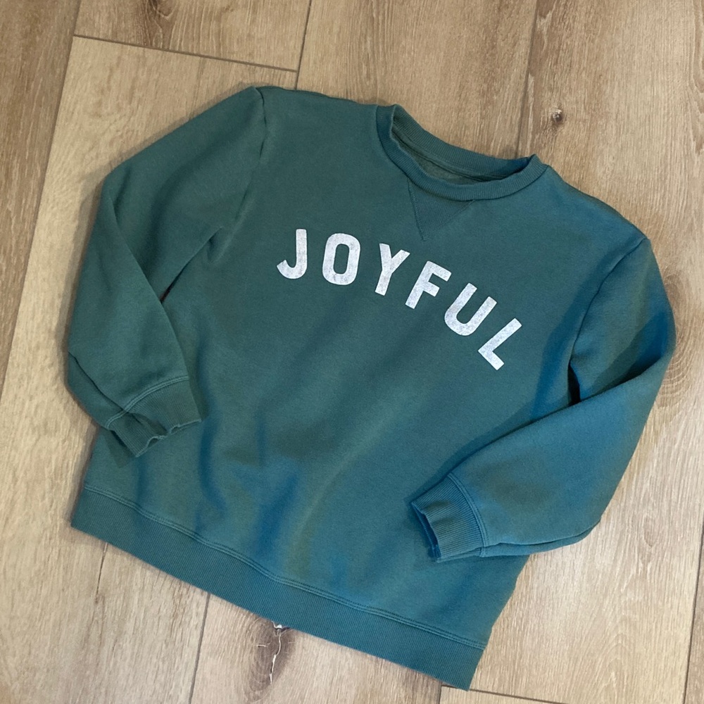 Little Co Lauren Conrad Joyful sweatshirt girls boys 10 green